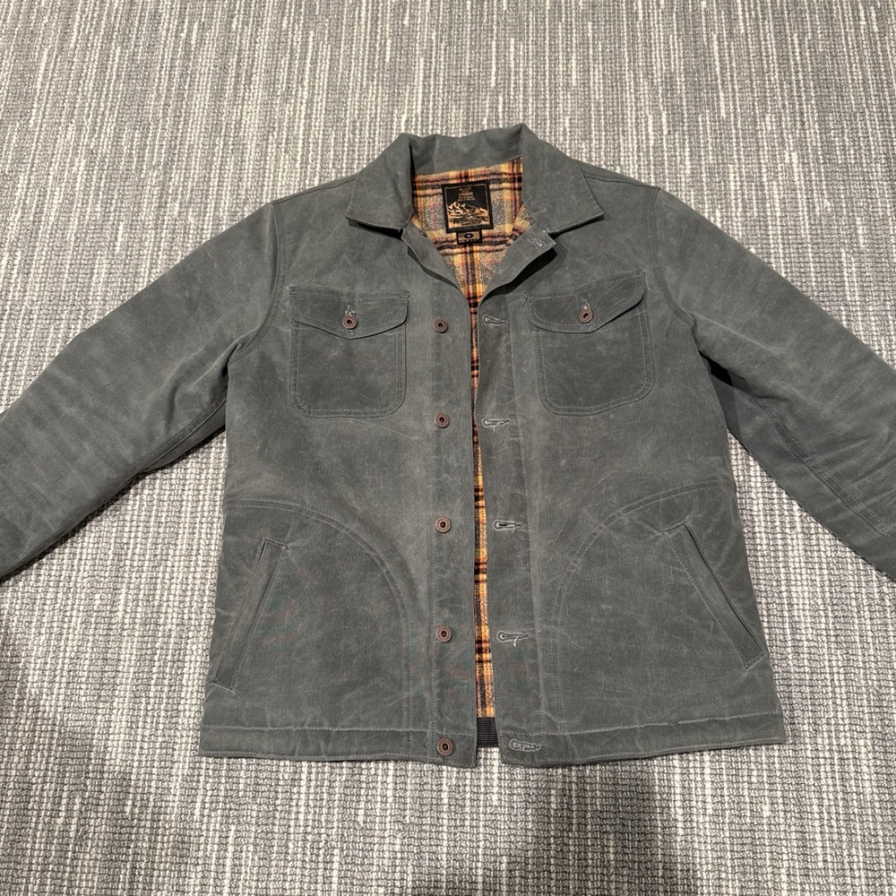 Flint & Tinder | Flannel-Lined Quilted Waxed Rancher Jacket